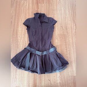 Zara | Dresses | Zara Blue Navy Buttoned Vneck Linen Mini Dress | Poshmark